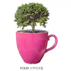 FC630-600 커피잔화분 프라워컵화분 스카이코랄 고려마이카 택배착불