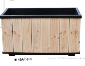 PE목재분/자연색/800*400*450/도로화분/택배비별도/부가세포함가