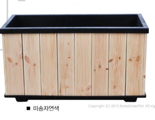 PE목재분/자연색/800*400*450/도로화분/택배비별도/부가세포함가